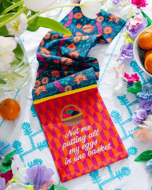 Eggs Basket Dish Towel