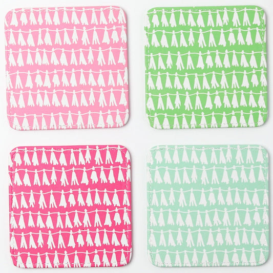 Cocktails Coasters, Set of 4