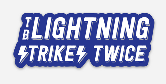 Lightning Strikes Twice // Sticker