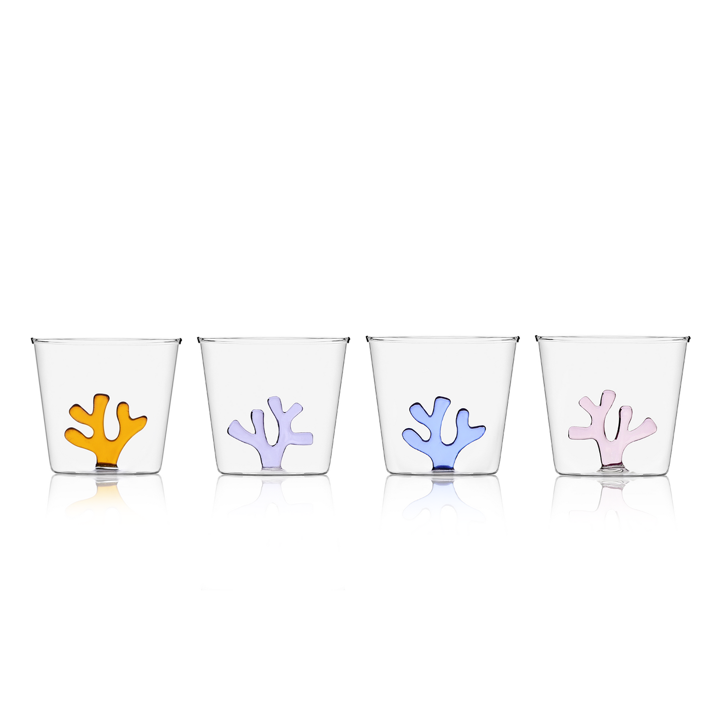 Whimsical Coral Tumblers