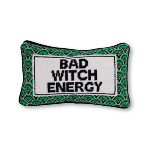 Bad Witch Energy Needlepoint Pillow