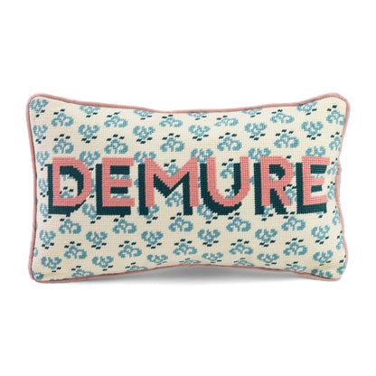 Demure Needlepoint Pillow