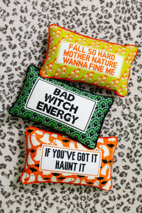 Bad Witch Energy Needlepoint Pillow