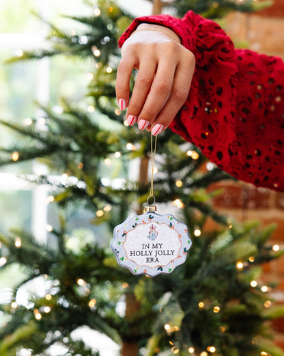 Scallop Ornament - Holly Jolly Era