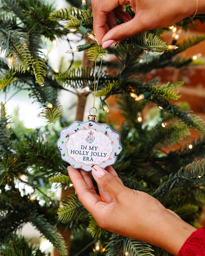 Scallop Ornament - Holly Jolly Era