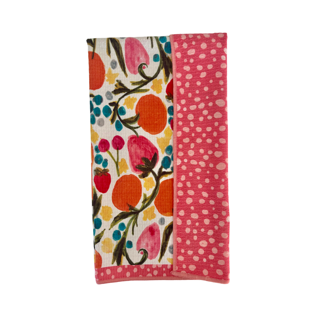 Tutti Frutti Double-Sided Tea Towel