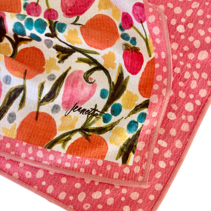 Tutti Frutti Double-Sided Tea Towel