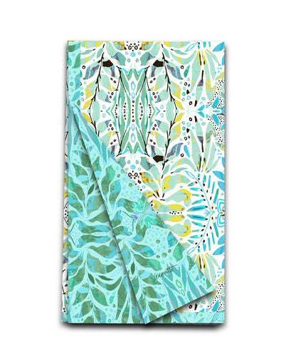 Amina Sea Glass Double-Sided Tea Towel