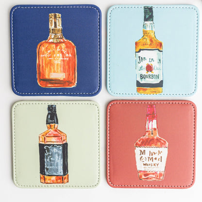 Bourbon Trail Coasters, Set of 4