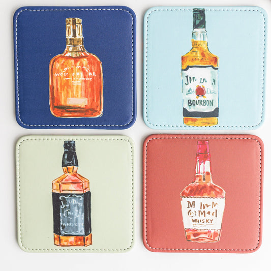 Bourbon Trail Coasters, Set of 4