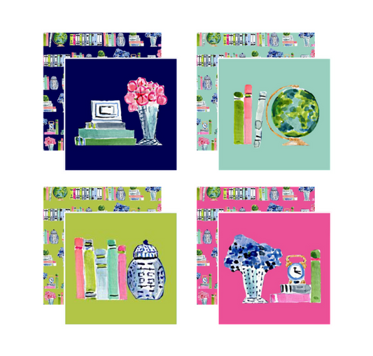 Believe in Your(Shelf) Coasters, Set of 4