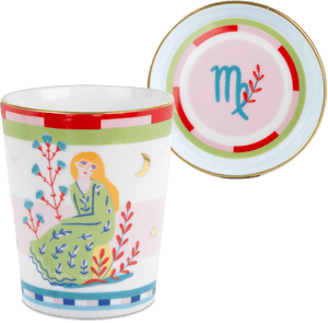 Virgo Porcelain Tumbler with Saucer