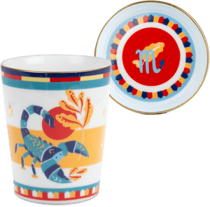 Scorpio Porcelain Tumbler with Saucer
