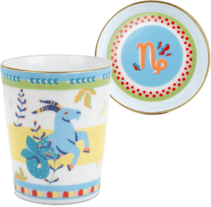 Capricorn Porcelain Tumbler with Saucer