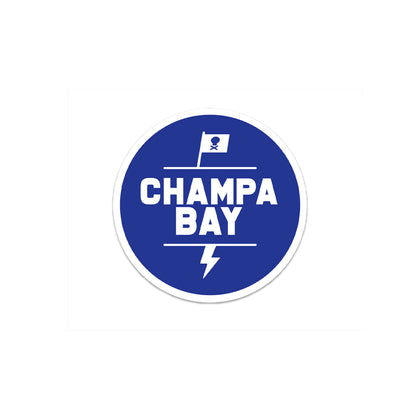 Champa Bay - Bolts Sticker (Round)