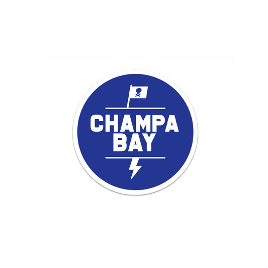 Champa Bay - Bolts Sticker (Round)