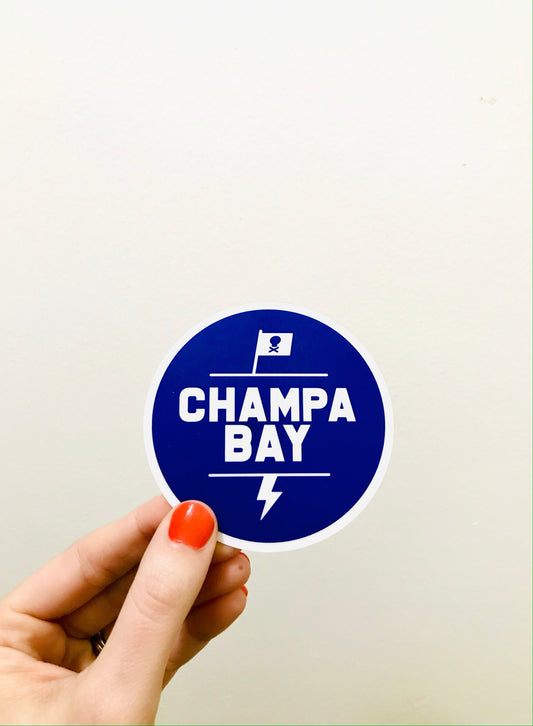 Champa Bay - Bolts Sticker (Round)