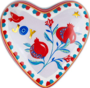 Small Decorative Heart - Pomegranate Design