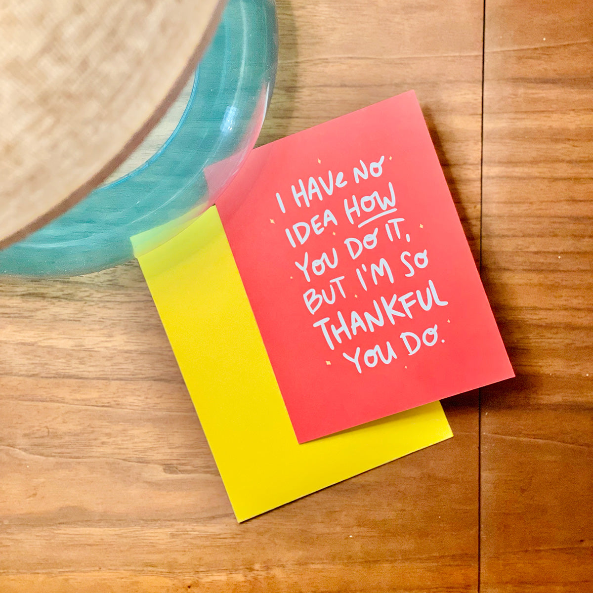 No Idea // Thank You Card