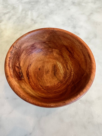 Teak Wood Small Serving Bowls - Set of 2 or 4