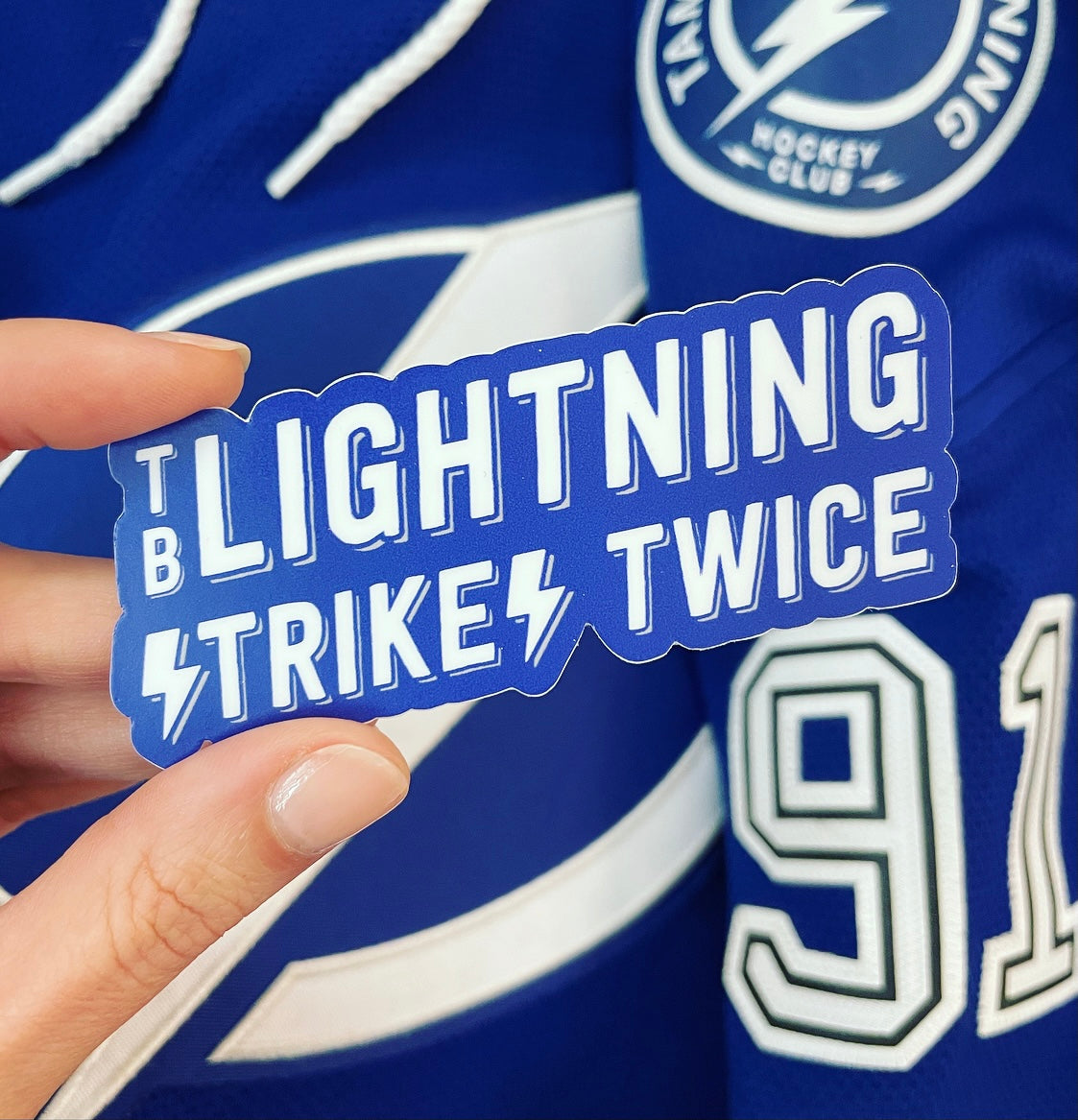 Lightning Strikes Twice // Sticker