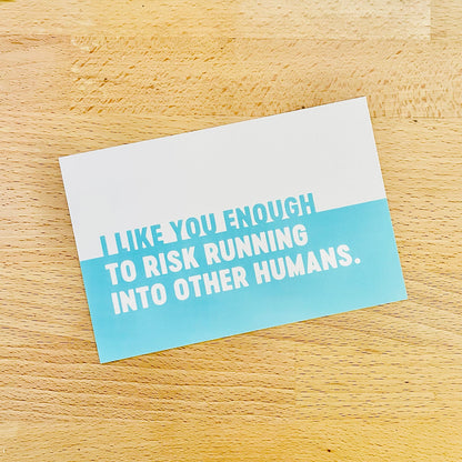 I Like You Enough | Postcard Pack