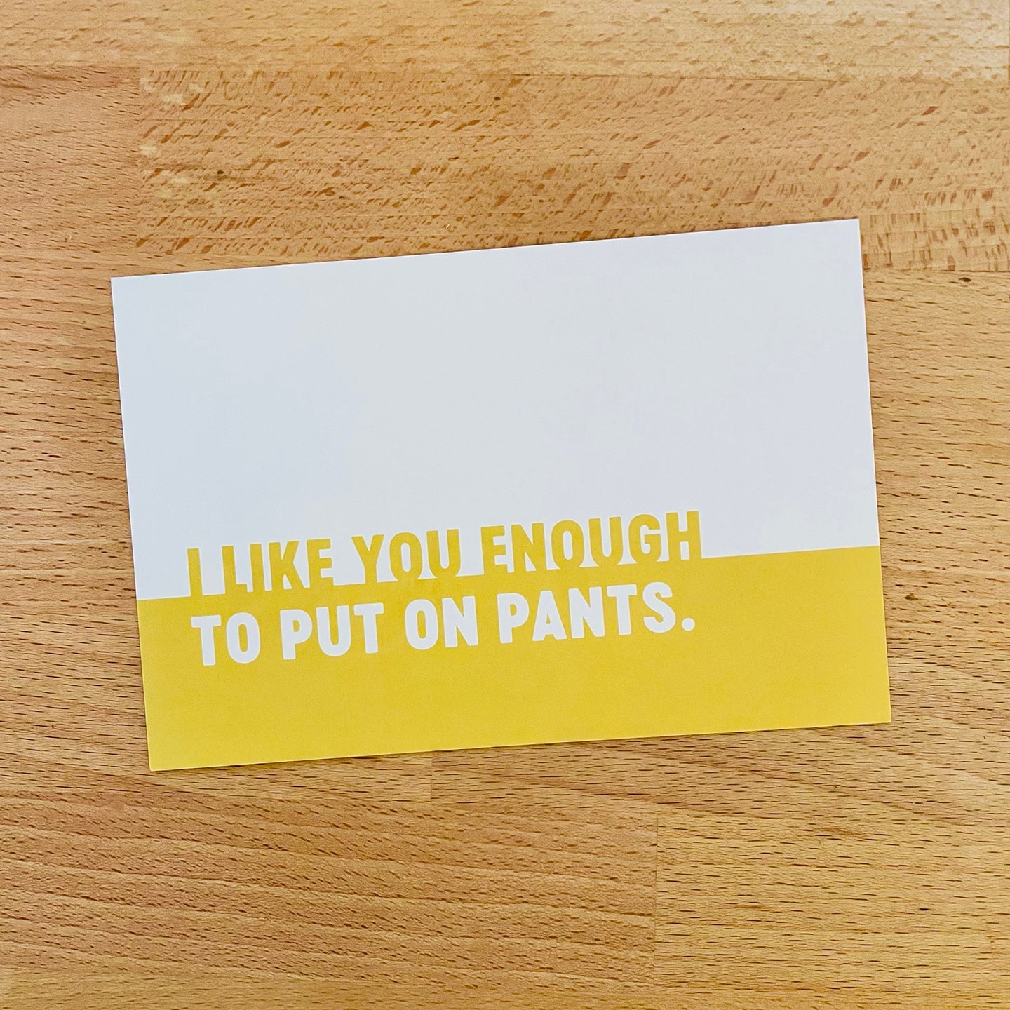 I Like You Enough | Postcard Pack