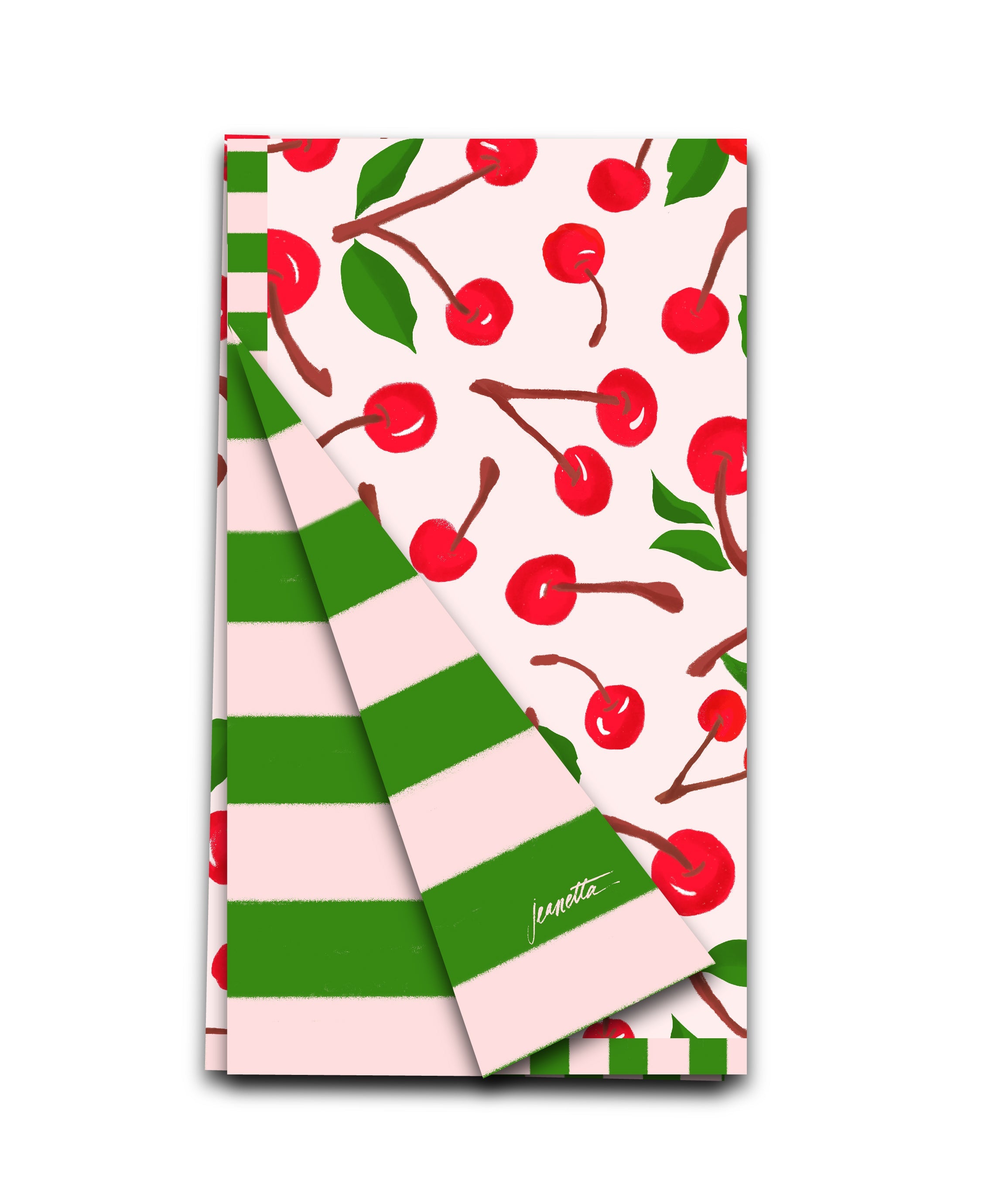 Mon Cheri Double-Sided Tea Towel