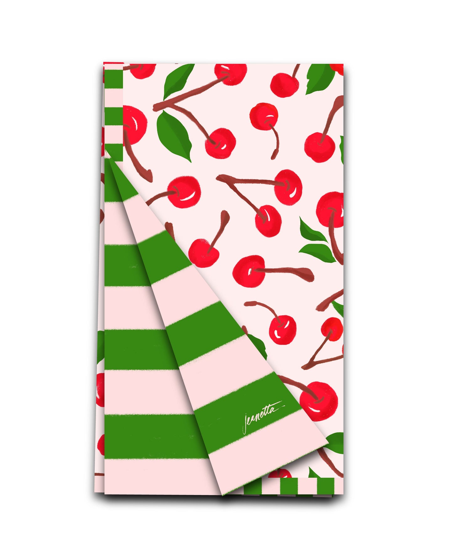 Mon Cheri Double-Sided Tea Towel