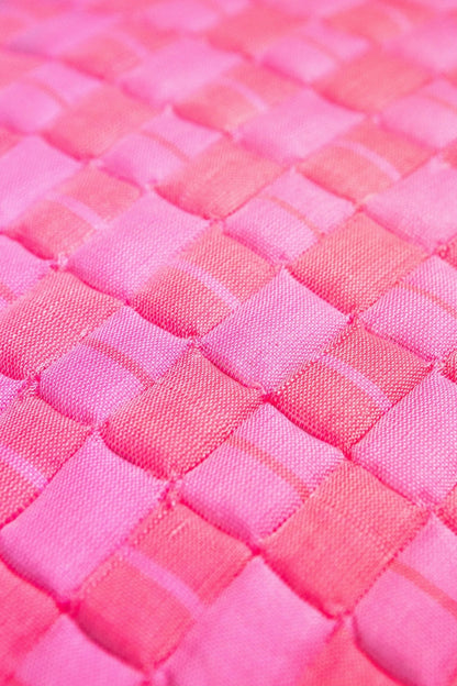 Backordered: Sujani Quilted Pillow - Neon Pink