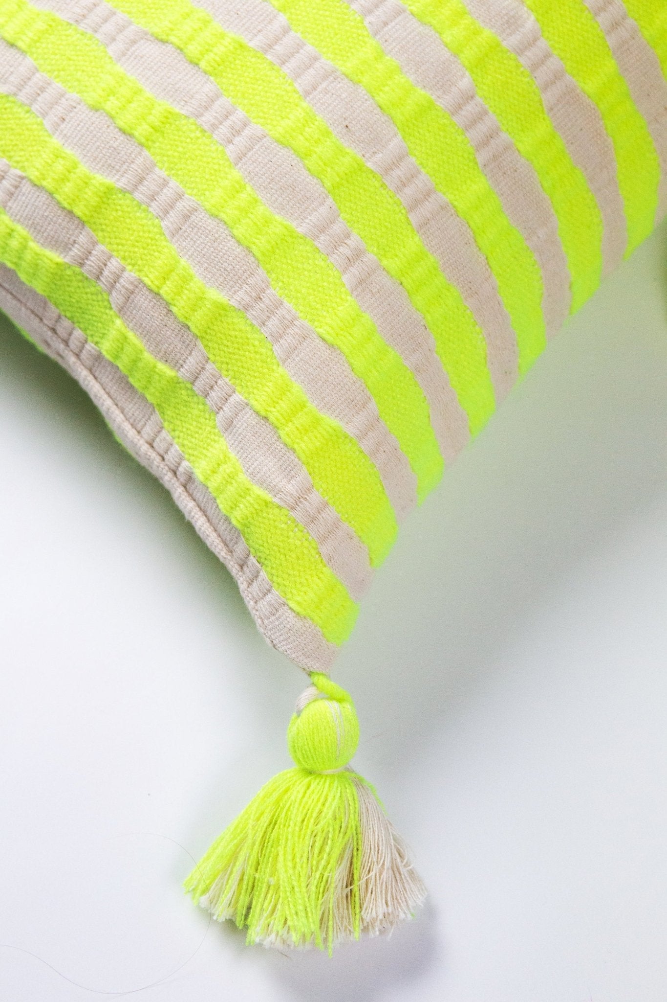 Antigua Pillow - Neon Pink and Yellow