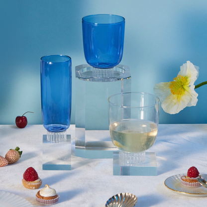 Romantic Stemless Wine Glasses