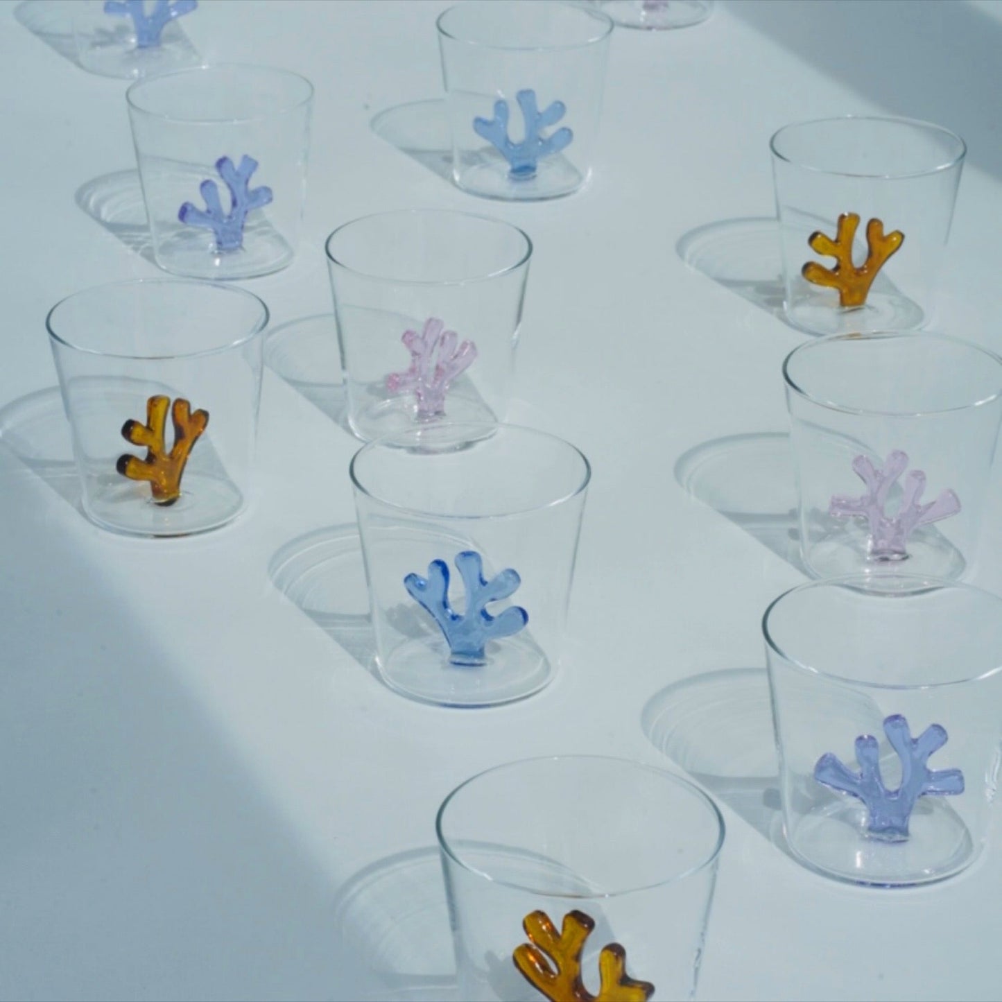 Whimsical Coral Tumblers