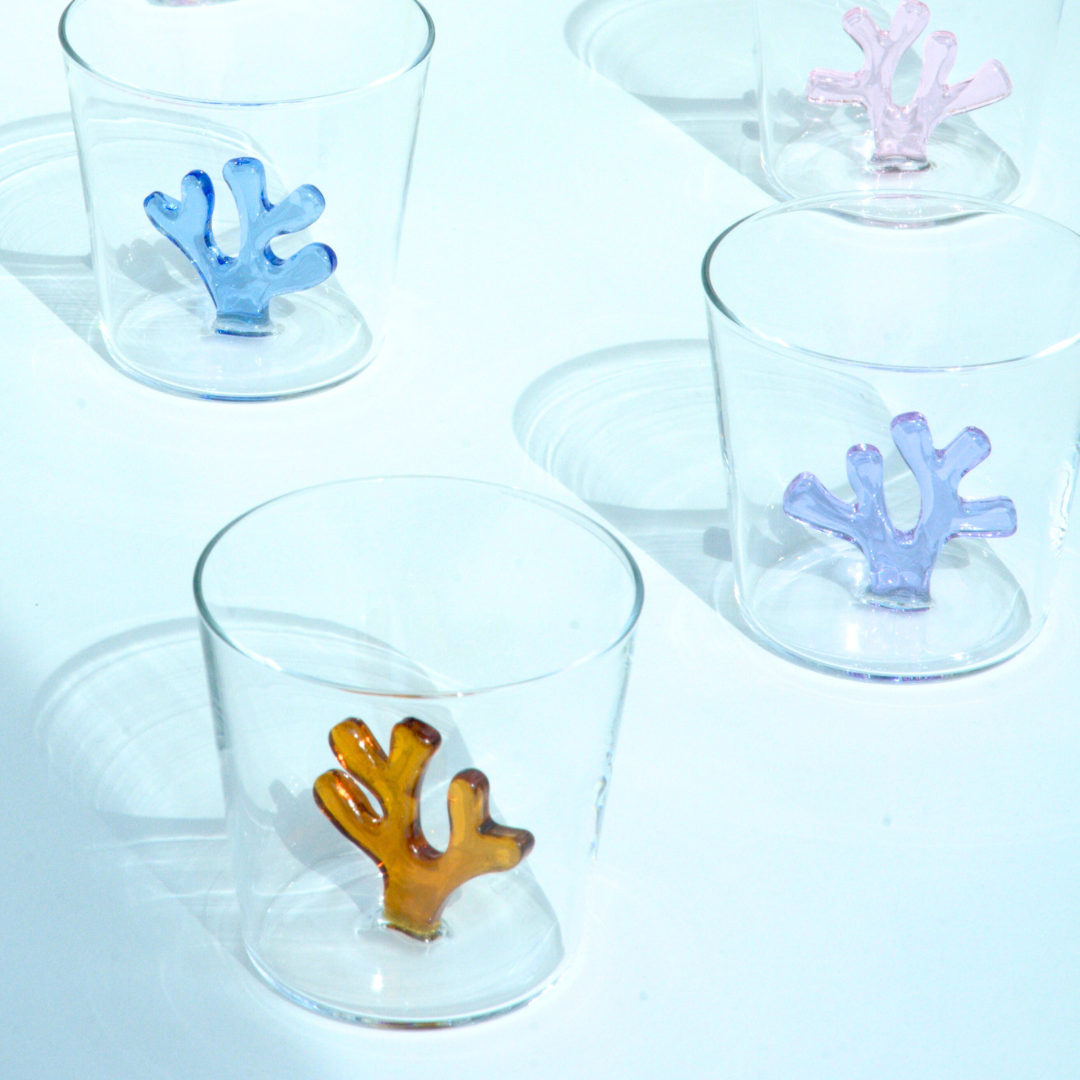 Whimsical Coral Tumblers