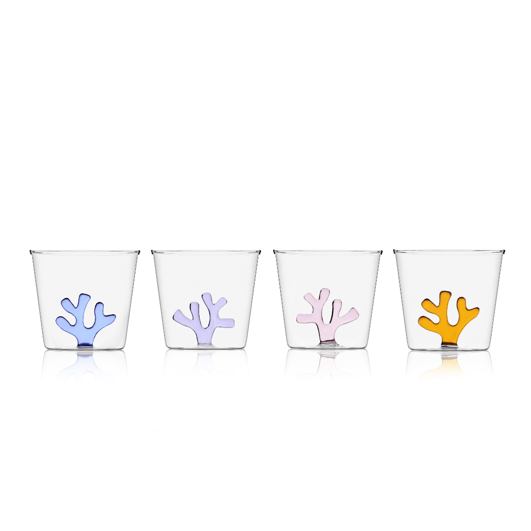 Whimsical Coral Tumblers