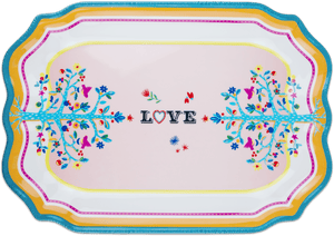Decorative Melamine Serving Tray