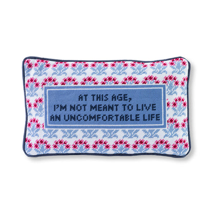 Uncomfortable Needlepoint Pillow