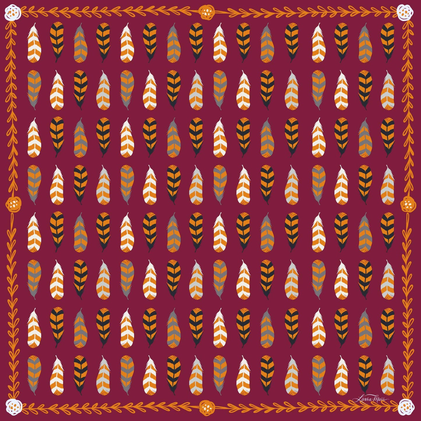 Spirit Feather Scarf Bandana