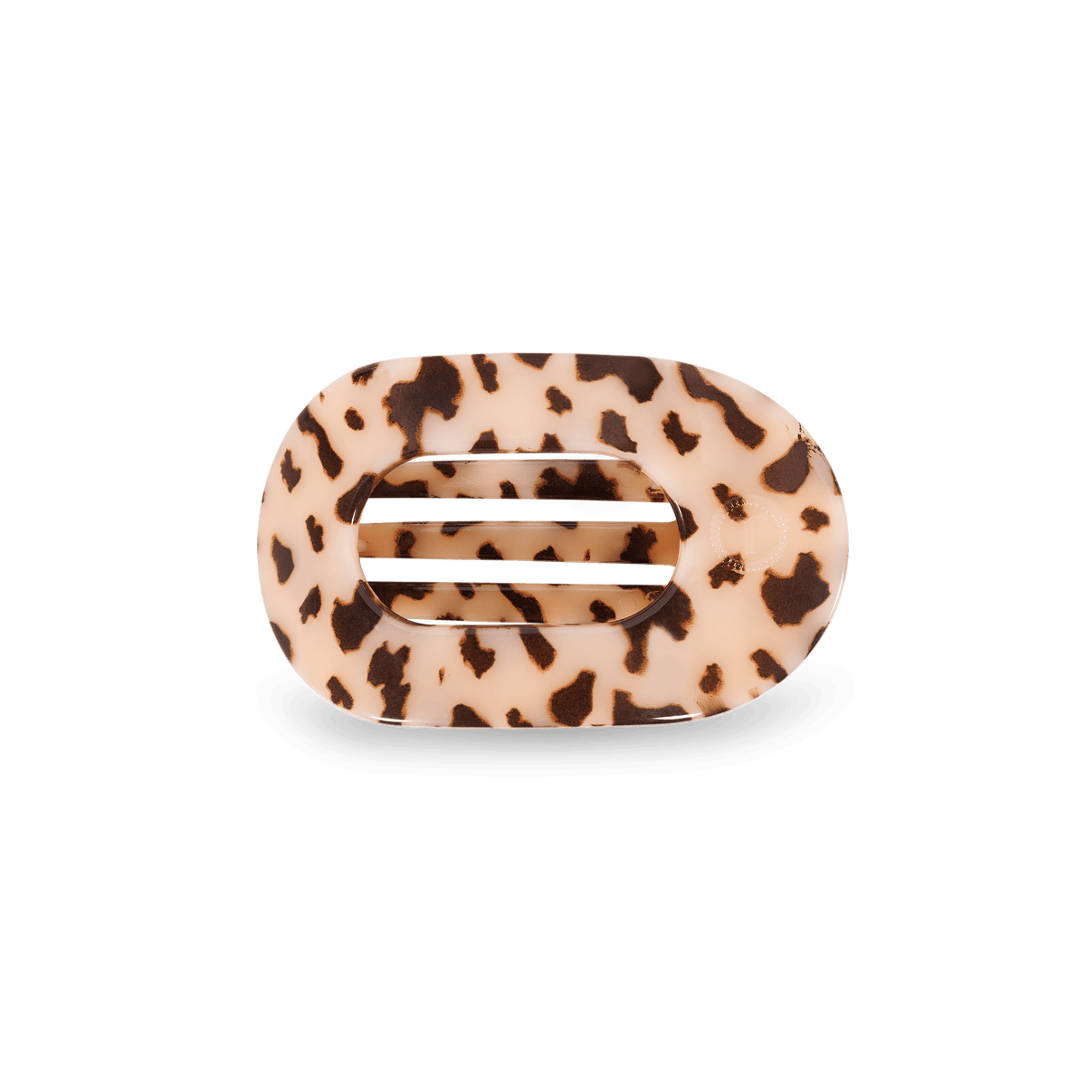 Blonde Tortoise Small Flat Round Hair Clip