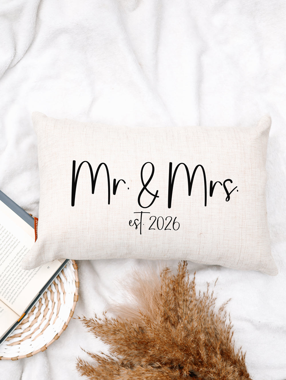Mr. & Mrs. Est. 2026 Pillow