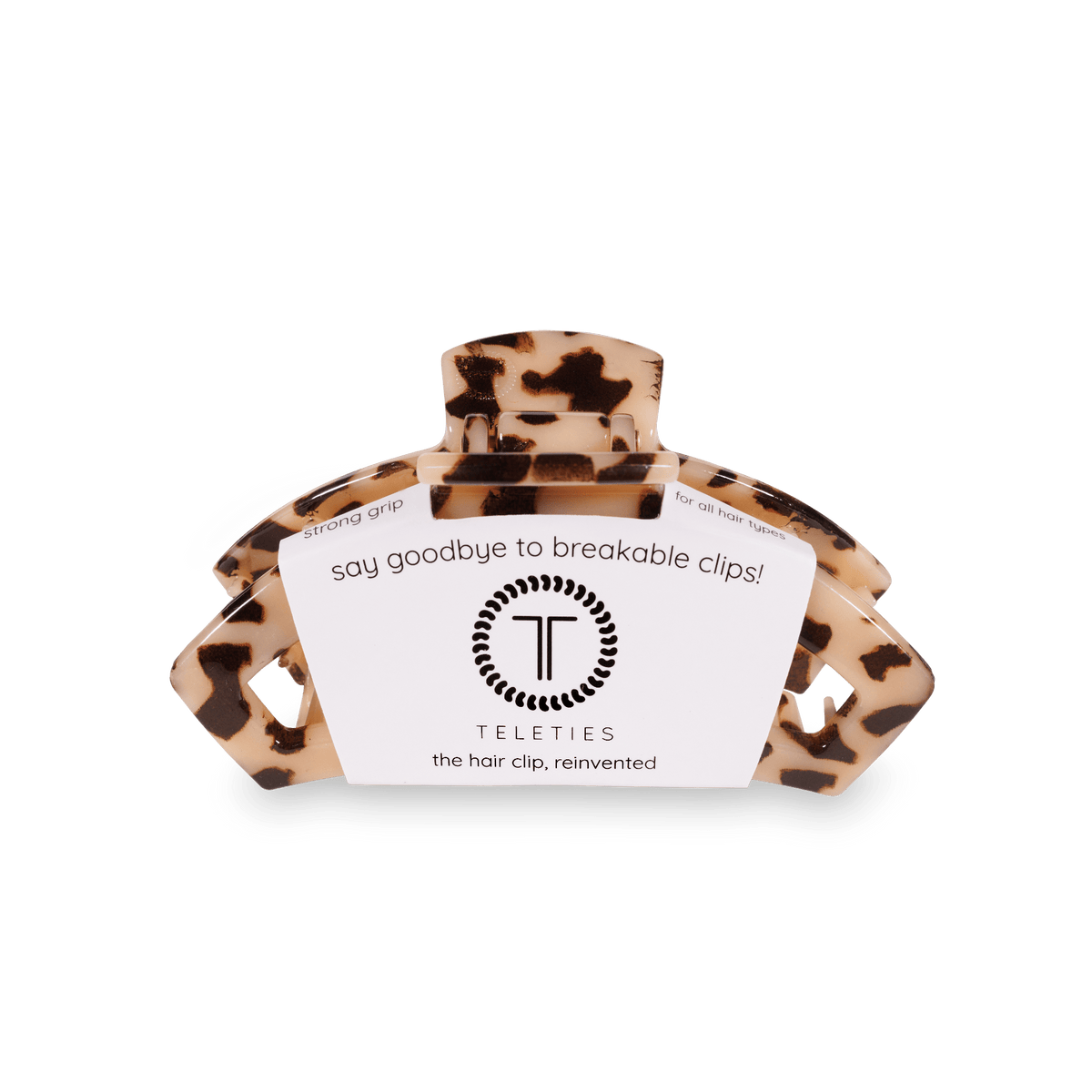 Open Blonde Tortoise Small Hair Clip