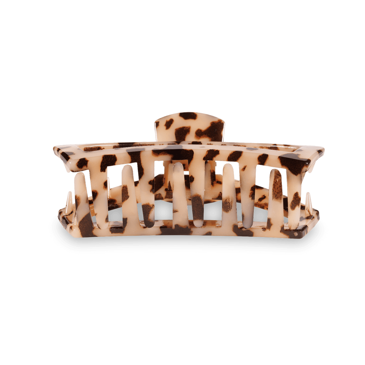 Open Blonde Tortoise Small Hair Clip