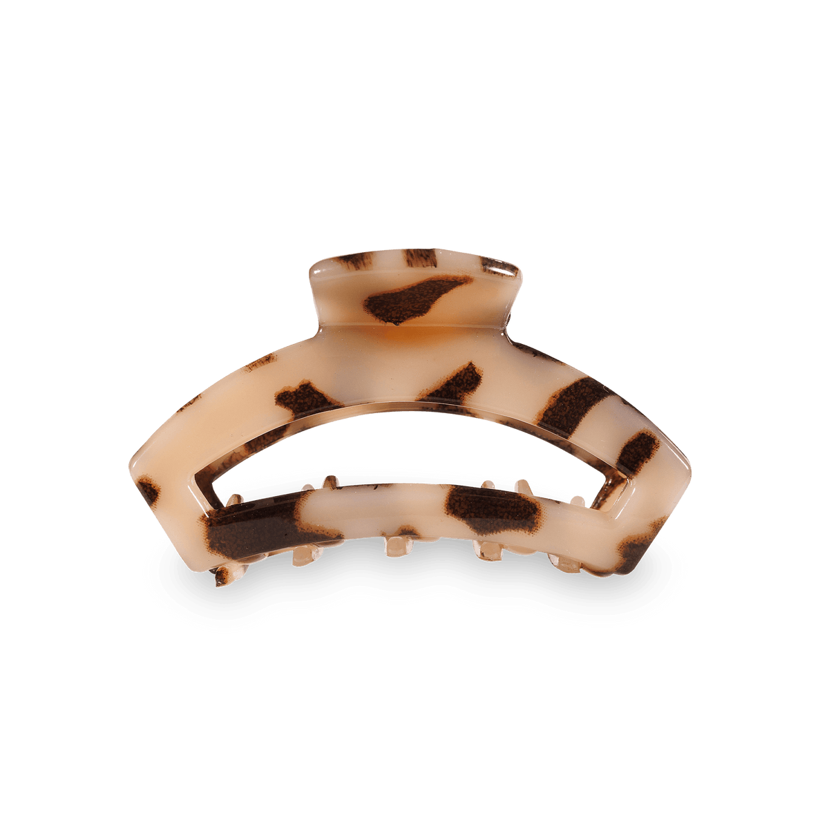 Open Blonde Tortoise Tiny Hair Clip