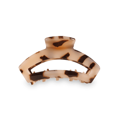 Open Blonde Tortoise Tiny Hair Clip