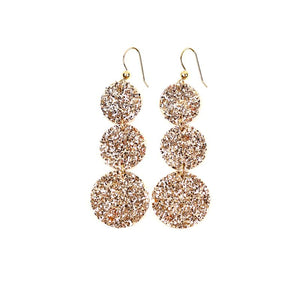 Sparkle in Gold Cascade Earrings