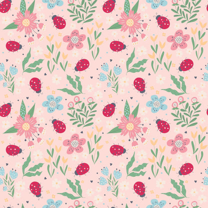 Ladybug Flower Garden Ruffle Romper